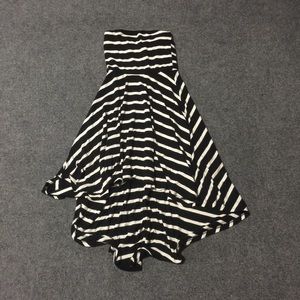 Strapless B&W Striped Dress | Studio Y